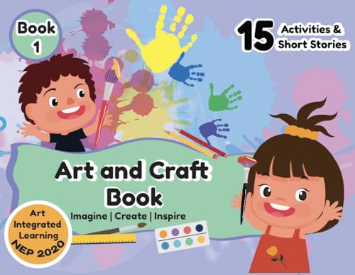 Edsmart Art and Craft Book with Stories - Book 1 | Art and craft book for kids