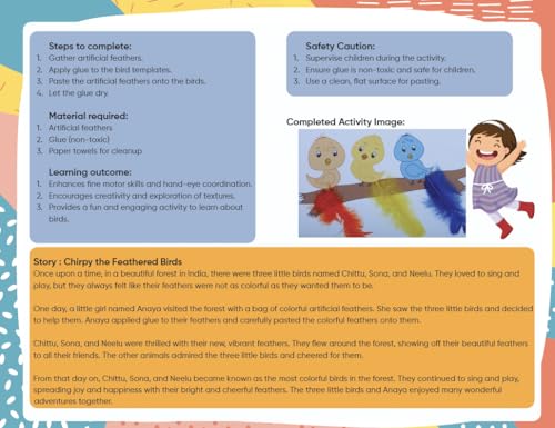 Edsmart Art and Craft Book with Stories - Book 1 | Art and craft book for kids