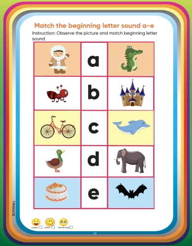 EDSMART Phonics Books Combo of 2 Books for kids | Phonics reader level 2 and 3 , phonics activity book worksheets, Phonics letter sounds, vowel letter sounds