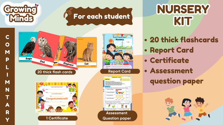 Edsmart Nursery Growing Minds Kit: Course Books, Workbooks, Easy tear worksheets and lot more