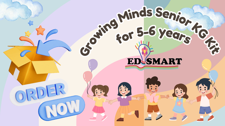 Edsmart Senior KG /LKG Growing Minds Pre-primary Kit: Course Books, Workbooks , Worksheets and lot more