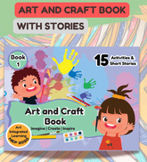 Edsmart Art and Craft Book with Stories - Book 1 | Art and craft book for kids