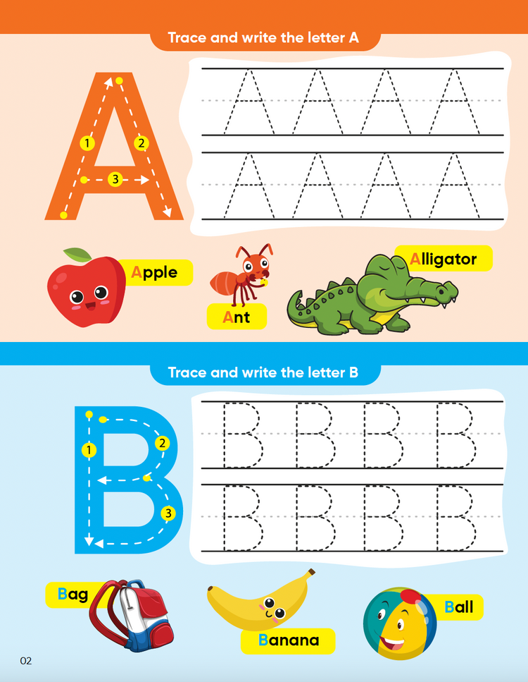 Wipe and Clean: Capital Letter Writing Book - kids reusable A-Z writing exercise book | Best Pencil Control Tracing Book for Kids with FREE Pen Included