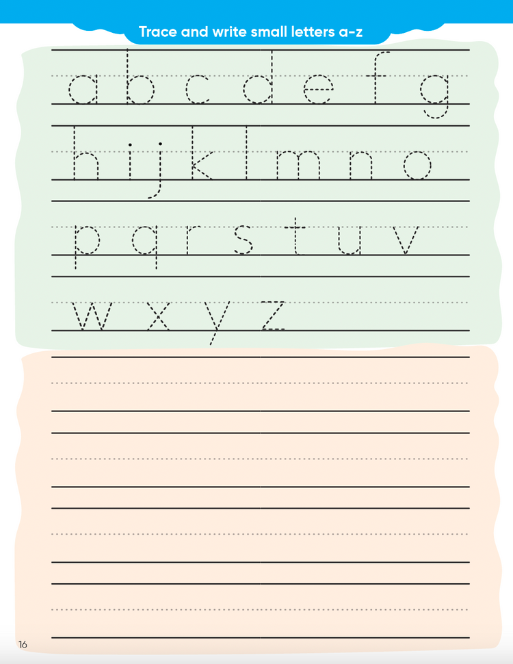 Wipe and Clean: Small Letter Writing Book - kids reusable writing excercise book | Best Pencil Control Tracing Book for Kids with FREE Pen Included