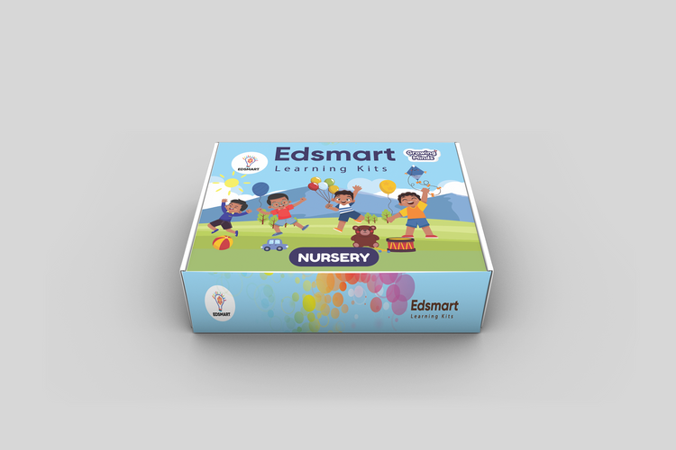 Edsmart Growing Minds - Nursery /Pre KG Course and Workbook COMBO | Literacy & Phonics, Numeracy, EVS, Age 3+ Years, CBSE Curriculum | 6 Books and with FREE STORY TELLER SET