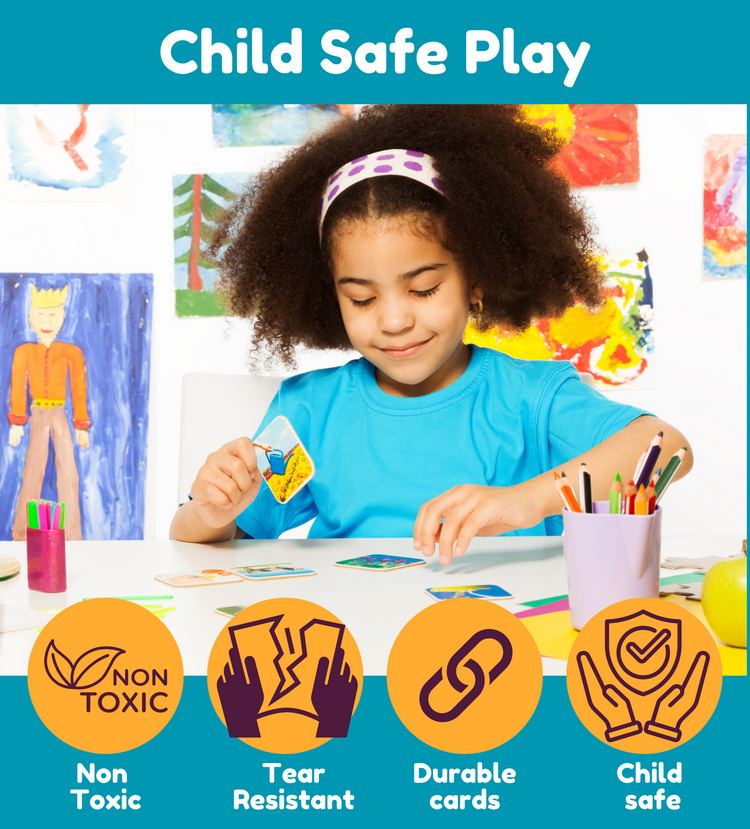 Edsmart BIG & Thick Flash Cards for Toddlers & Preschool  - Letters A-Z, Numbers 1-10 and 100+ Words Learning for Kids |Montessori Toys & Games