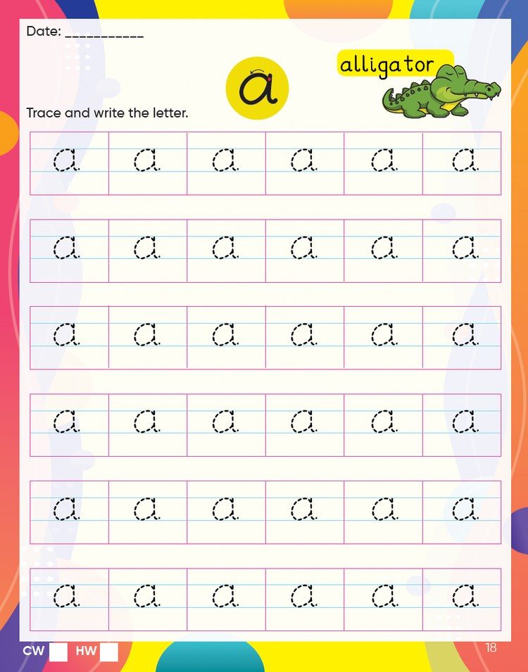 English Writing practice books for beginners level 2 - Small letters a-z | copy writing book for kids | handwriting improvement book Worksheets for CBSE -Edsmart Tiny Writer