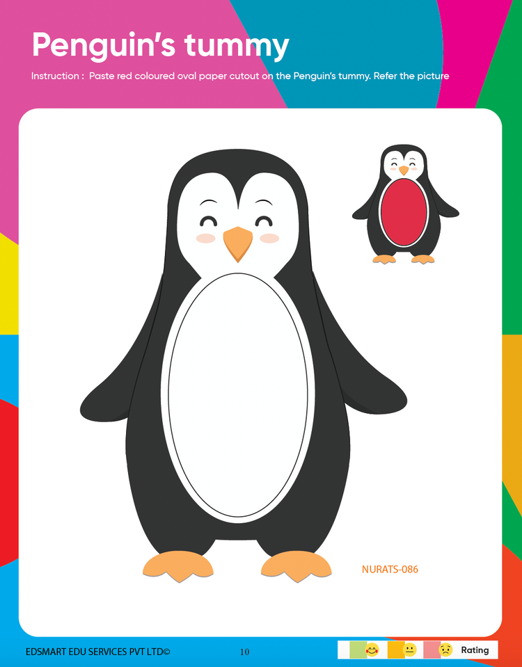 Edsmart Nursery Activity Book 1 for Kids 3 to 5 years old | Activities on Shapes & Eatables like colouring, tracing, using natural materials