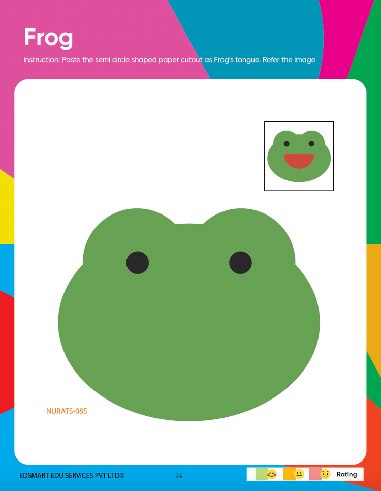 Edsmart Nursery Activity Book 1 for Kids 3 to 5 years old | Activities on Shapes & Eatables like colouring, tracing, using natural materials