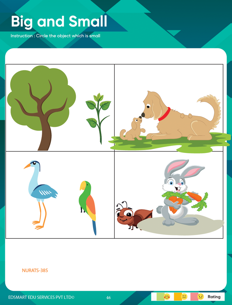 Edsmart Nursery Activity Book 5 for Kids in English | 3 to 5 years old children | 4 theme based activities like coloring, tracing & natural materials