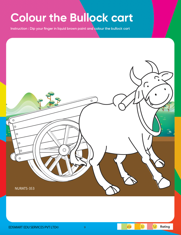Edsmart Nursery Activity Book 5 for Kids in English | 3 to 5 years old children | 4 theme based activities like coloring, tracing & natural materials