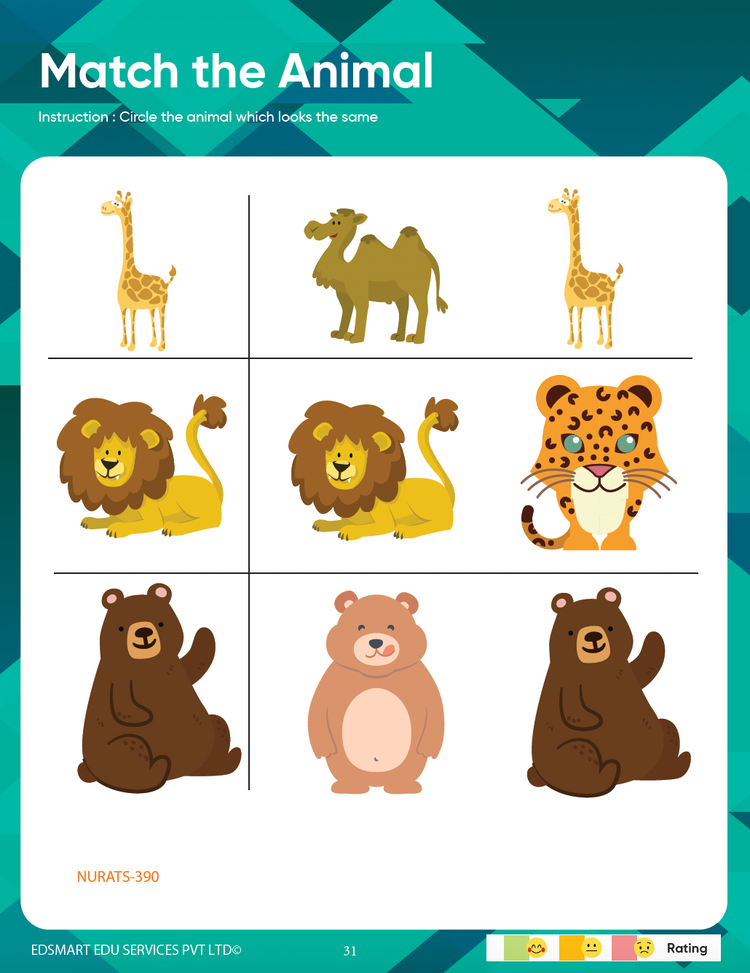 Edsmart Nursery Activity Book 5 for Kids in English | 3 to 5 years old children | 4 theme based activities like coloring, tracing & natural materials