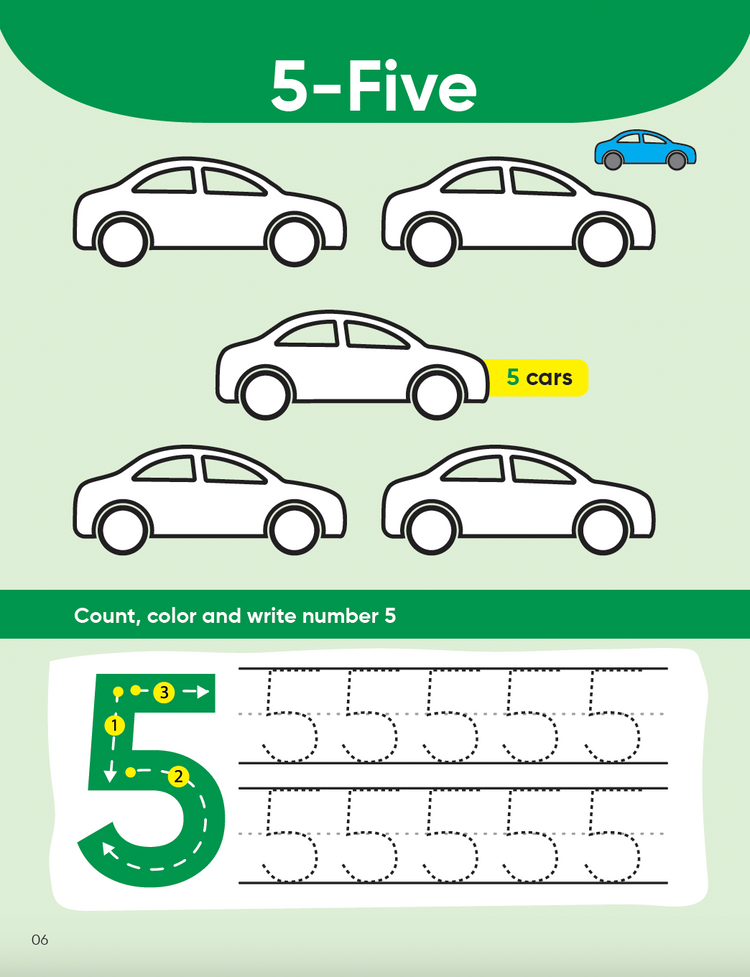 Wipe and Clean: Reusable Number Tracing 1-10 Book | Best Pencil Control Tracing Book for Kids with FREE Pen Included