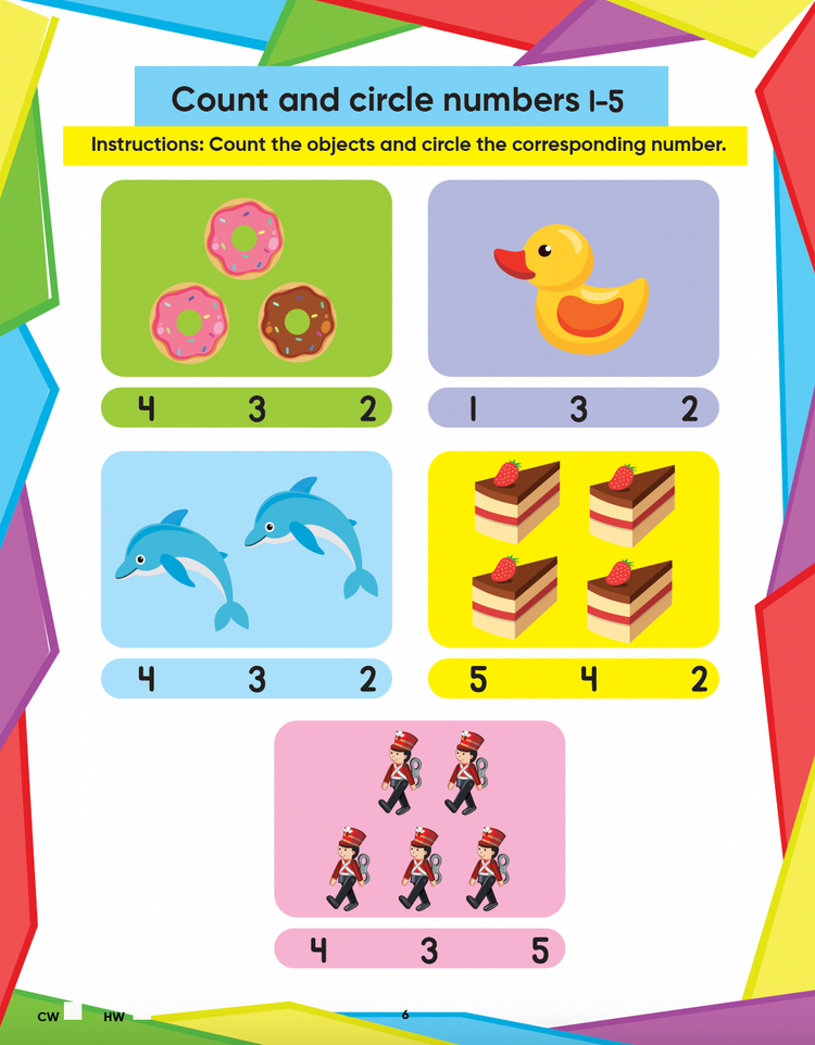 Edsmart Tiny Maths- Junior KG Maths Book - Kids Activity 4+ Years / CBSE LKG Maths books for kids / Kindergarten Maths Activity Text Books / Picture books / Teaches Numbers, Addition & Subtraction