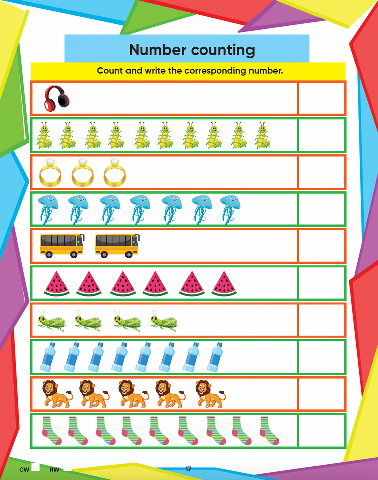 Edsmart Tiny Maths- Junior KG Maths Book - Kids Activity 4+ Years / CBSE LKG Maths books for kids / Kindergarten Maths Activity Text Books / Picture books / Teaches Numbers, Addition & Subtraction