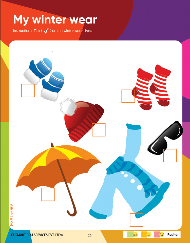 Edsmart Kids Activity Book for Kids 2 to 4 years old | Activities on Shapes, Fruits, Veggies and Seasons