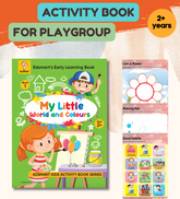 Edsmart Kids Activity Book for Kids 2 to 4 years old | Activities on My World and Colors like colouring book, pattern tracing, dot to dot