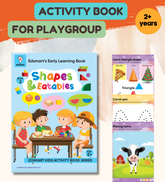 Edsmart Kids Activity Book for Kids 2 to 4 years old | Activities on Shapes, Vegetables and Fruits like colouring book, pattern tracing, dot to dot