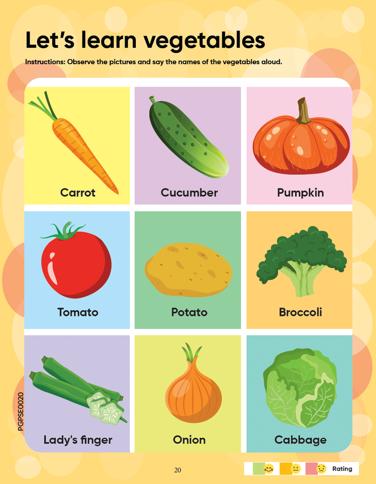 Edsmart Kids Activity Book for Kids 2 to 4 years old | Activities on Shapes, Vegetables and Fruits like colouring book, pattern tracing, dot to dot