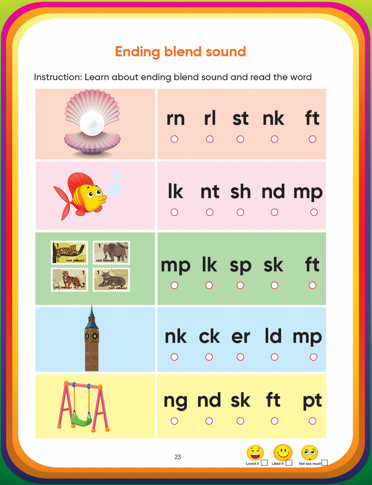 Edsmart Senior KG (UKG) Phonics Reading Book - Level 3 -including Phonics Reading Book