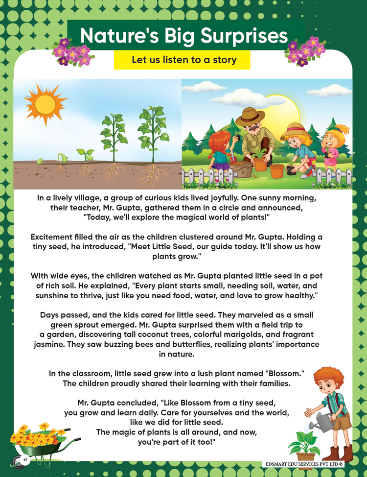 Edsmart Tiny Explorer Senior KG EVS book for Kids | 5 + years | CBSE Science book