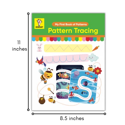 Pattern Tracing and Writing Bookset: Pack of 4 Books (Pattern tracing book for kids, Practice Capital Letters , Small Letters abc writing book, Numbers book 1-10) BEST tracing book for pencil control