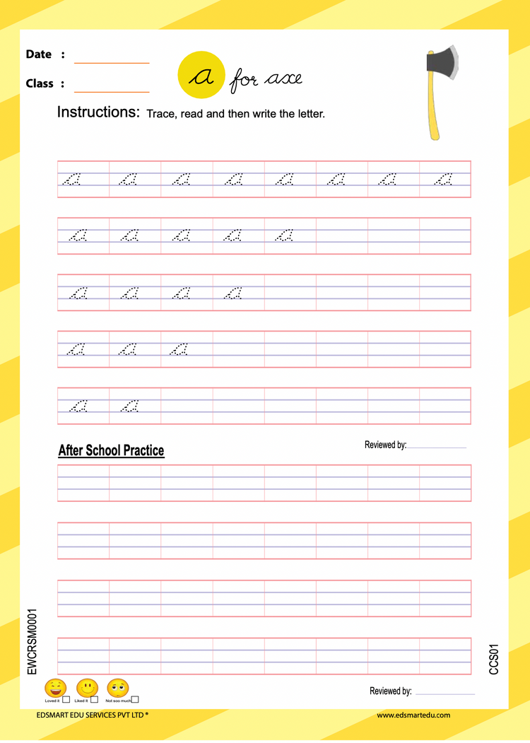Senior KG English Book set ( UKG Activity Book, English Phonics Level 3, Cursive Small Letter Writing) | Teaches English reading with Phonics, English Language & Cursive Handwriting