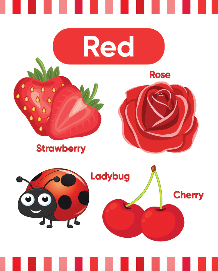My First Picture Books for Kids - Body parts, Wellbeing, Colour, Shapes, Fruits, Veggies