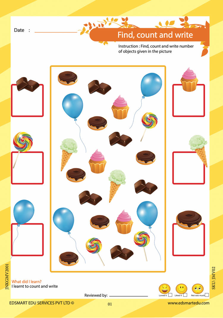 Junior KG Maths Book Vol 2 - Kids Activity 4+ Years / CBSE LKG Maths books for kids / Kindergarten Maths Activity Text Books