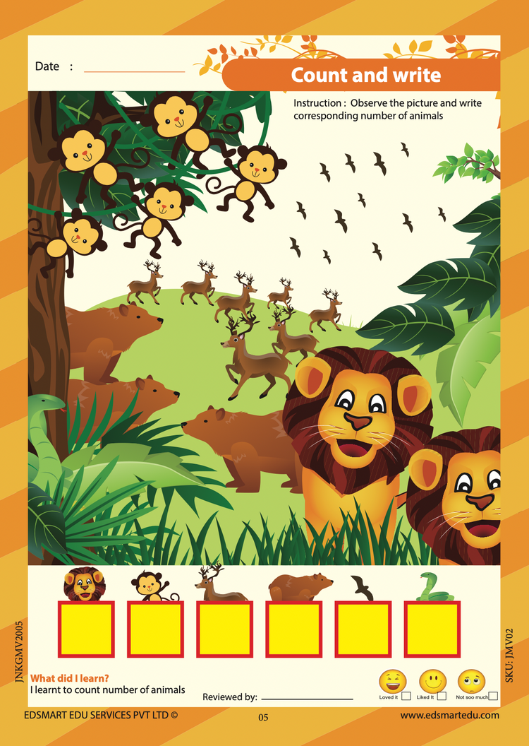 Junior KG Maths Book Vol 2 - Kids Activity 4+ Years / CBSE LKG Maths books for kids / Kindergarten Maths Activity Text Books