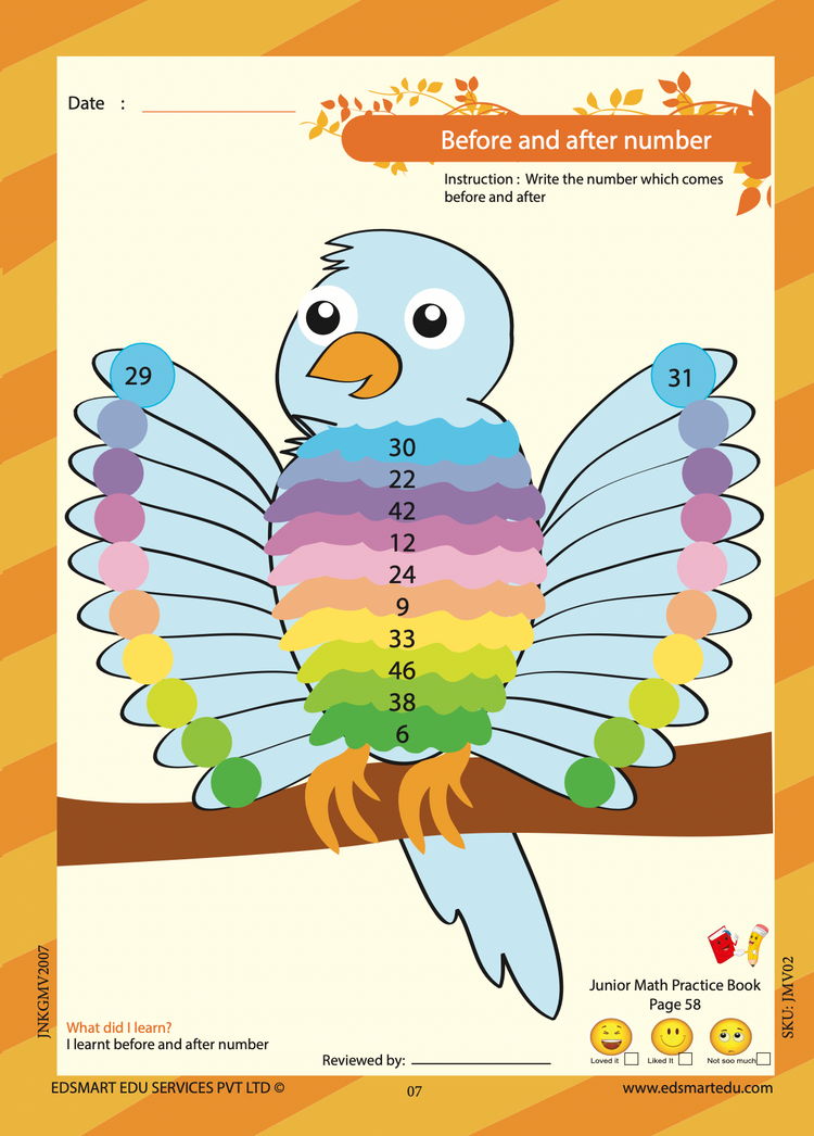 Junior KG Maths Book Vol 2 - Kids Activity 4+ Years / CBSE LKG Maths books for kids / Kindergarten Maths Activity Text Books