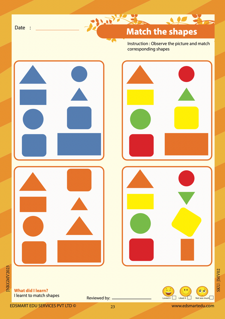 Junior KG Maths Book Vol 2 - Kids Activity 4+ Years / CBSE LKG Maths books for kids / Kindergarten Maths Activity Text Books
