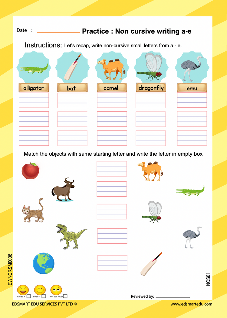 Edsmart English writing book small letters alphabets , 4 line kids writing - handwriting improvement books | alphabets writing books for kids