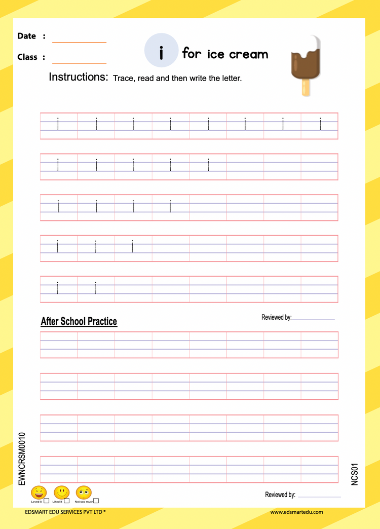 Edsmart English writing book small letters alphabets , 4 line kids writing - handwriting improvement books | alphabets writing books for kids