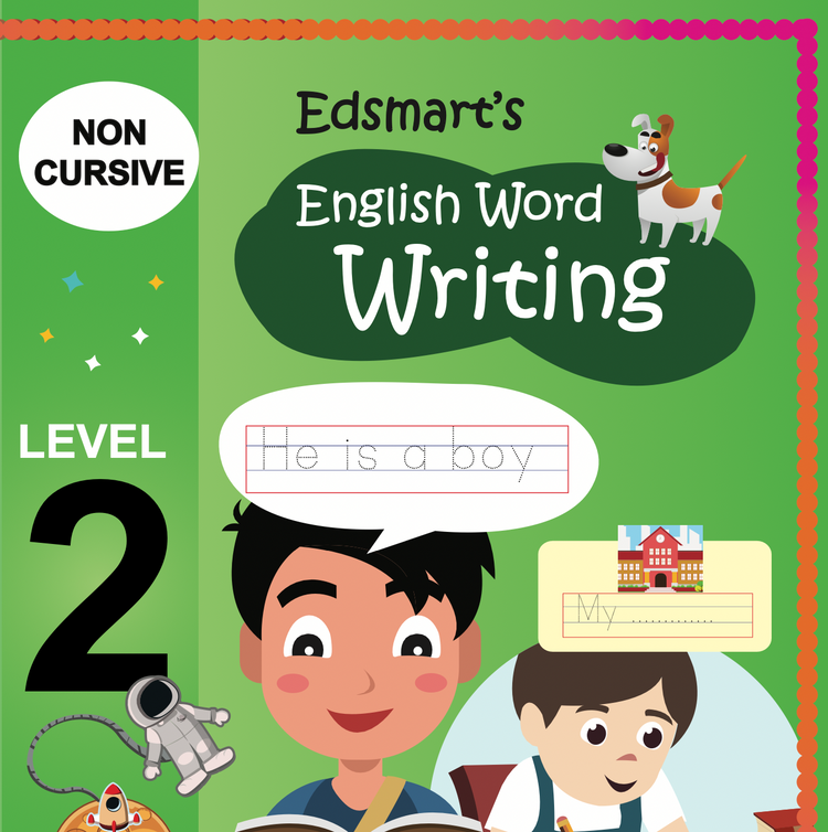 3 Senior English Book ( UKG English Grammar Book, Phonics Reading, Word Book Writing)