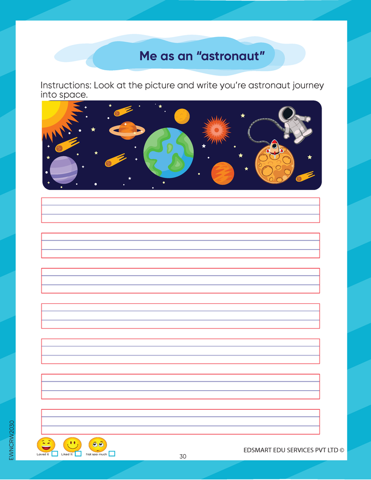 Edsmart English Word Writing Books- 3 word and Sentence Writing Practice, Handwriting Practice books for 4-7 years | Worksheets for CBSE LKG