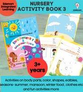 Edsmart Nursery Activity Books for Kids in English | 3 to 5 years old children | 5 themes coloring, tracing & natural materials