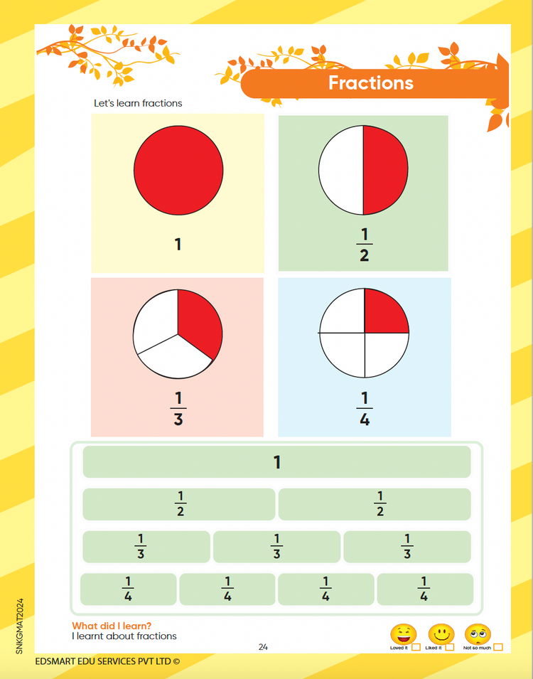 Senior KG Maths book - UKG Maths Workbook for 4+ Years CBSE / UKG Maths worksheets for kids CBSE / Kindergarten Maths Activity Text Books