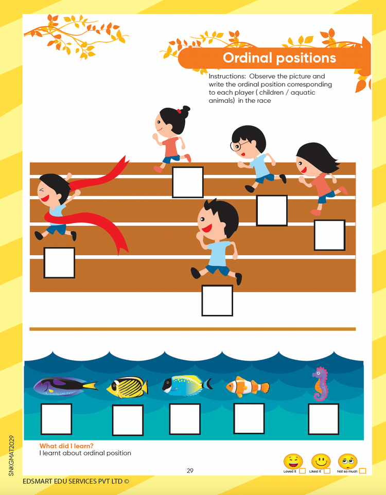 Senior KG Maths book - UKG Maths Workbook for 4+ Years CBSE / UKG Maths worksheets for kids CBSE / Kindergarten Maths Activity Text Books