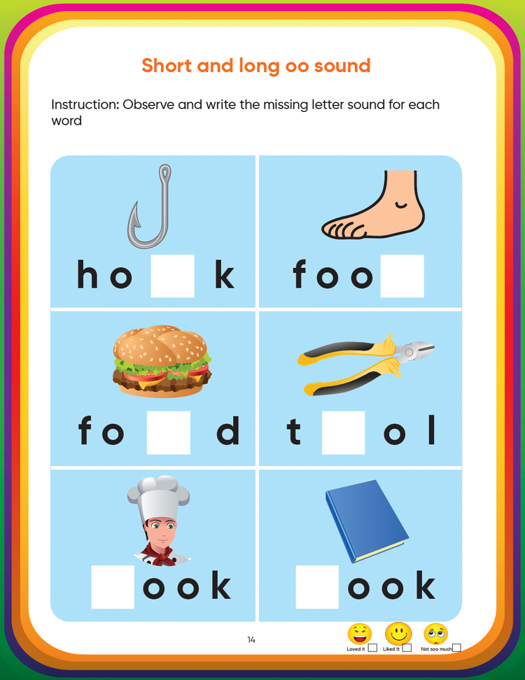 Senior KG English Book set ( UKG Activity Book, English Phonics Level 3, Cursive Small Letter Writing) | Teaches English reading with Phonics, English Language & Cursive Handwriting