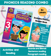 Edsmart Senior KG (UKG) Phonics Reading Book - Level 3 -including Phonics Reading Book