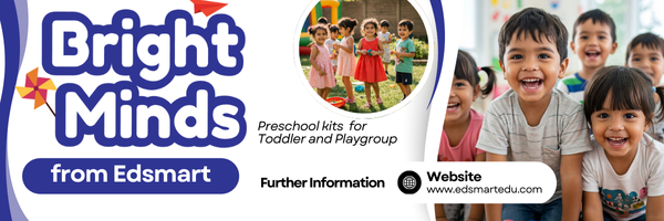 Edsmart Bright Minds  Preschool Kits - Playgroup and Toddler Kids 1 - 3 years old