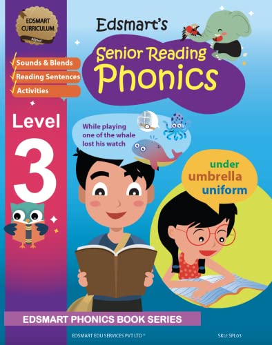 EDSMART Phonics Books Combo of 2 Books for kids | Phonics reader level 2 and 3 , phonics activity book worksheets, Phonics letter sounds, vowel letter sounds