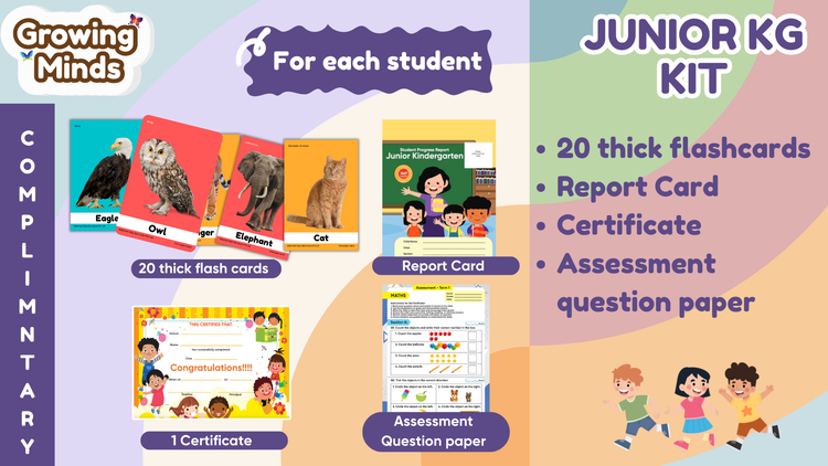 Edsmart Junior KG /LKG Growing Minds Kit[LITE]: Course Books, Workbooks and lot more