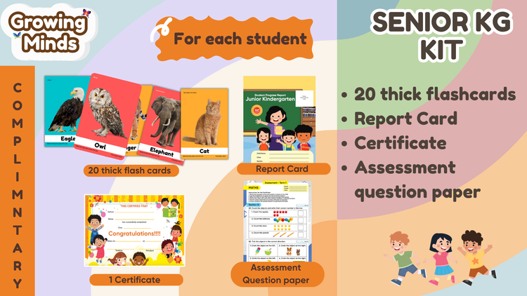 Edsmart Senior KG /LKG Growing Minds Kit[LITE]: Course Books, Workbooks and lot more