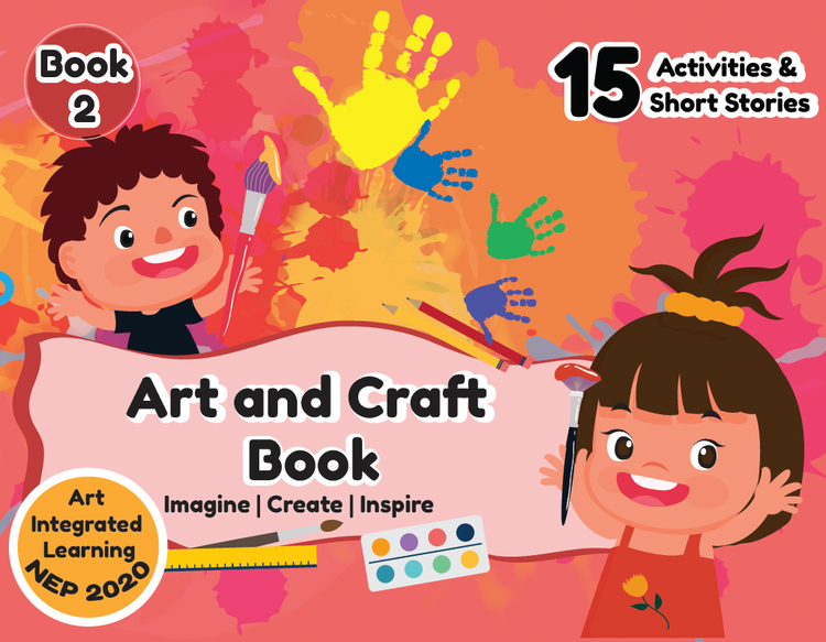 Edsmart Art and craft book for kids with Stories | NEP 2020 Art Integrated learning | BOOK 2