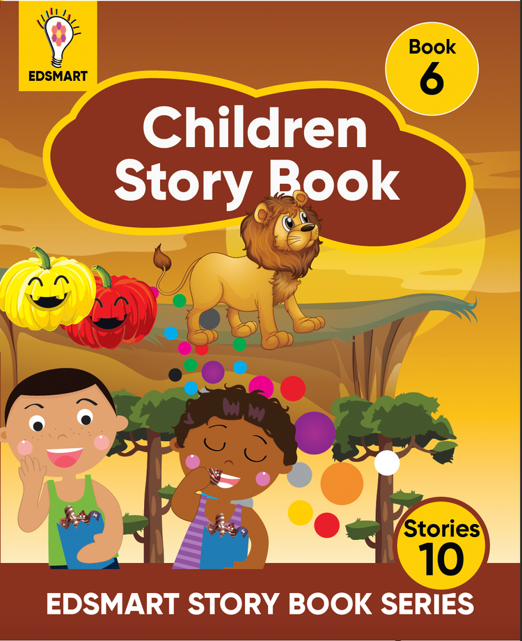 Edsmart Children Story Book 6 for 3-6 years old [32 pages], 10 kids stories with attractive pictures| kids stories on good deeds, golden words, nature, Panchatantra stories , Tenali rama and more