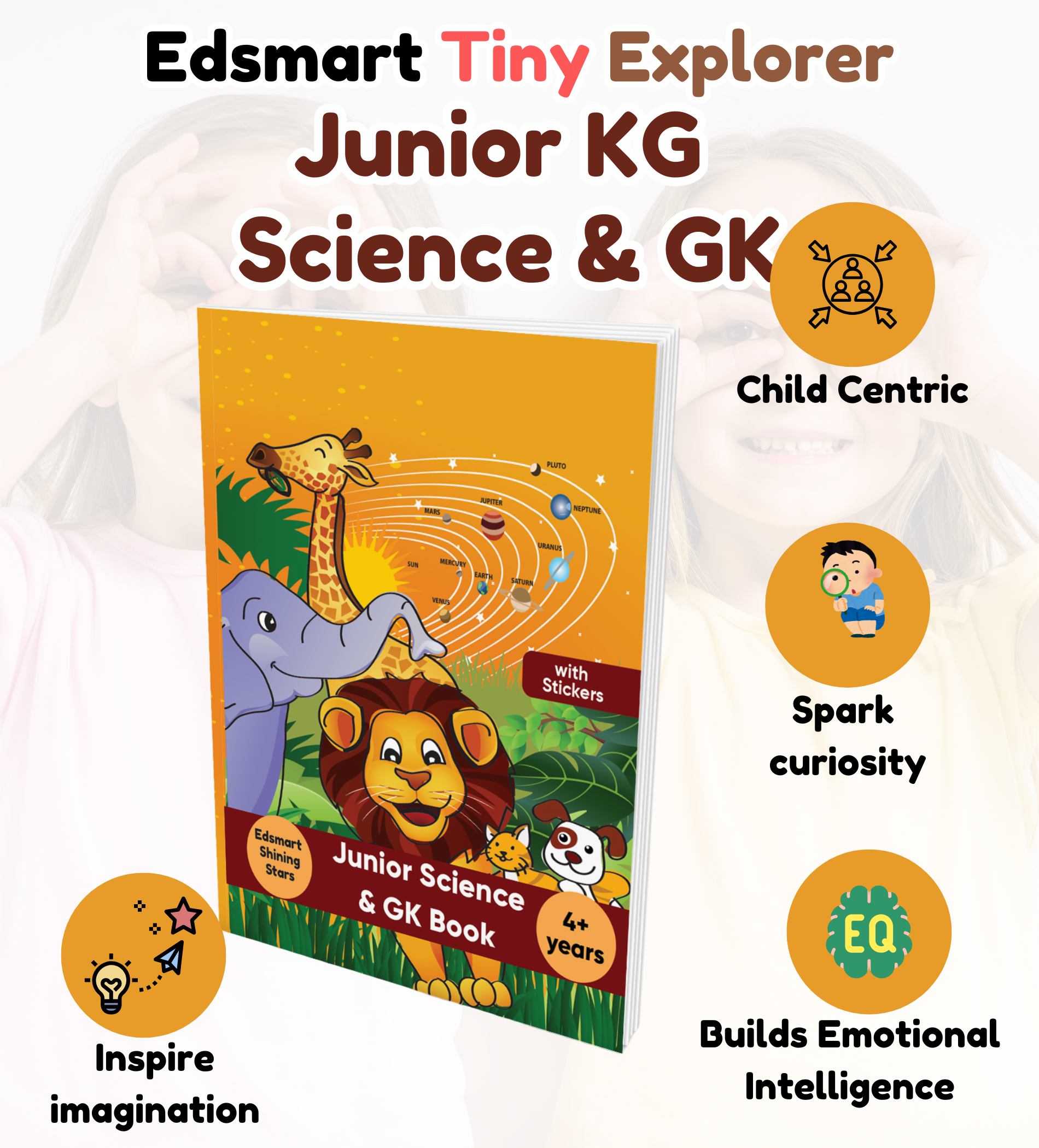Junior KG Science and General Knowledge books for kids CBSE (Sticker ...