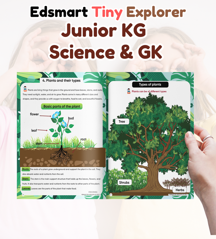 Junior KG Science and General Knowledge books for kids CBSE (Sticker sheet included) / LKG Science and GK CBSE Text Books / LKG Science Picture books
