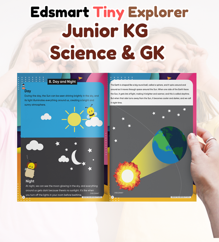 Junior KG Science and General Knowledge books for kids CBSE (Sticker sheet included) / LKG Science and GK CBSE Text Books / LKG Science Picture books